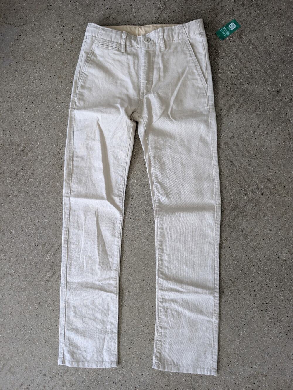 New Gap Boys Linen Pant Size 12 Slim NWT